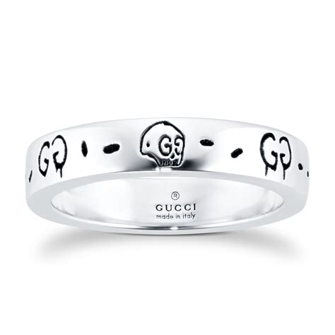 gucci silver ghost 4mm ring|gucci ghost ring review.